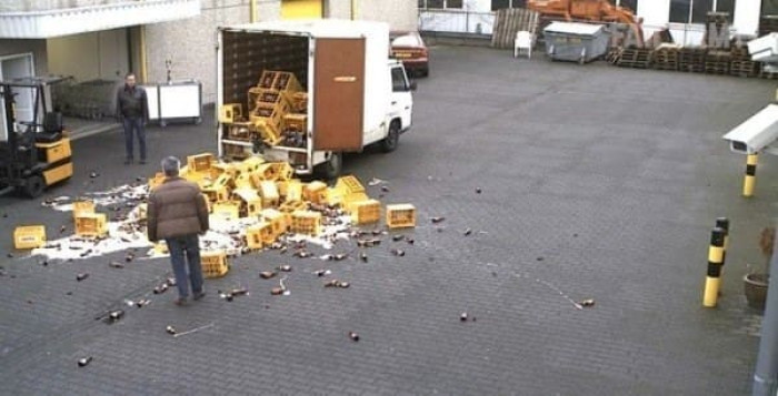 1. Not just a waste of beer; the cleanup is going to be awful.