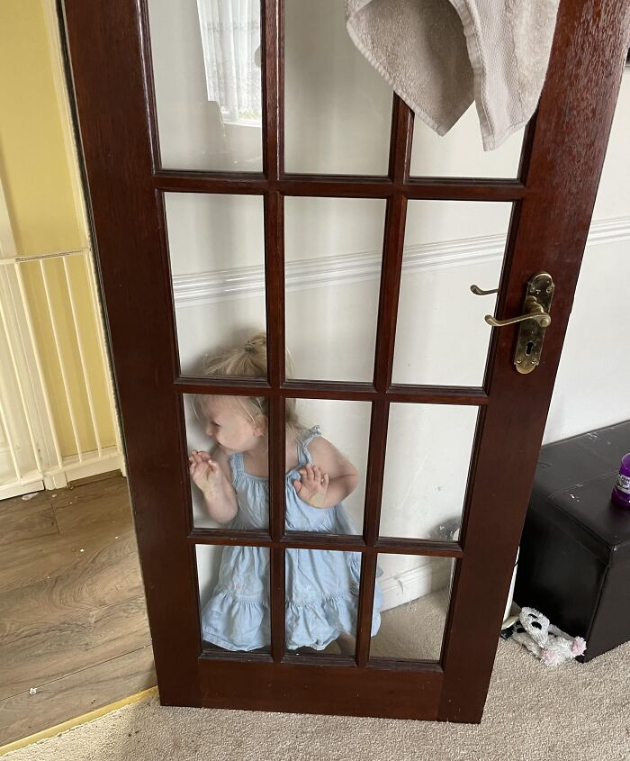 "Playing Hide And Seek With A Toddler Is Always A Thrill"