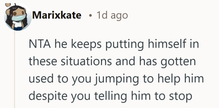 Being reliable once does not mean signing up forever.