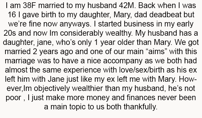 Op started his story