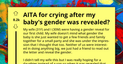 Worried Father Cries After Gender Reveal, Fearing He Will Be A Bad Dad To His Son Like His Father Was To Him