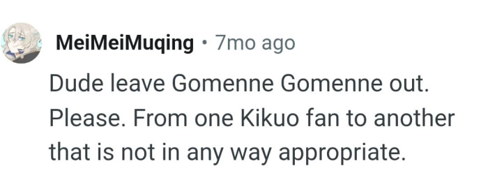 This Redditor believes this is not appropriate