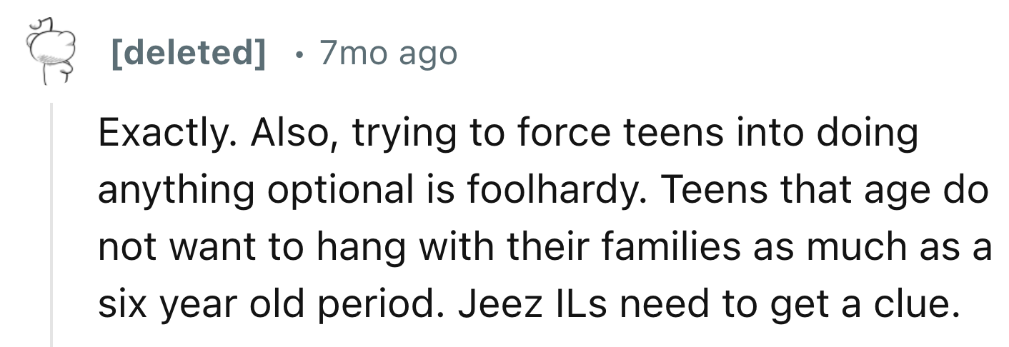 Trying to Force Teens into Something They Don't Want Is a Hard Task
