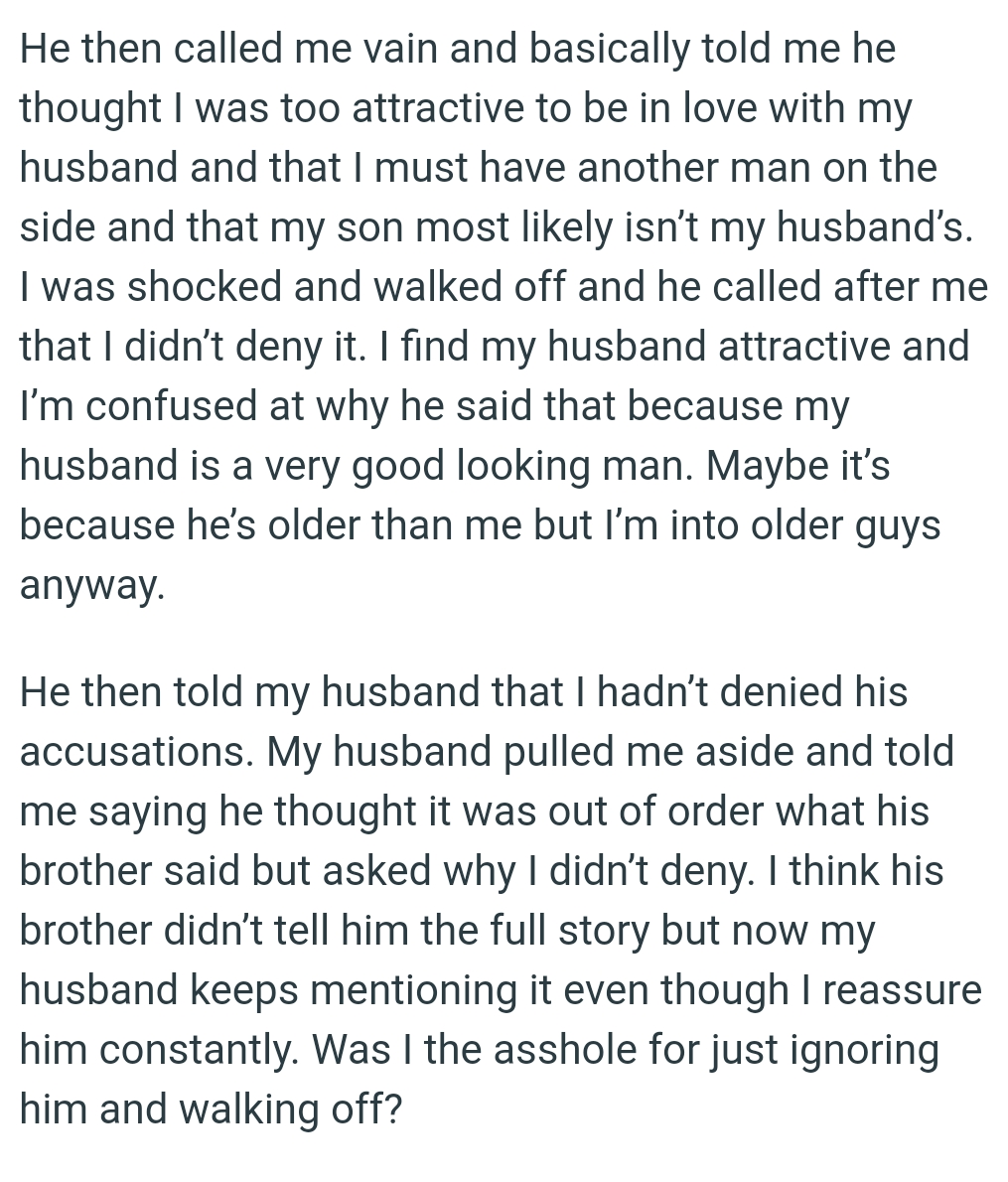 The OP Finds Her Husband Attractive and Is Confused About Why He Said That