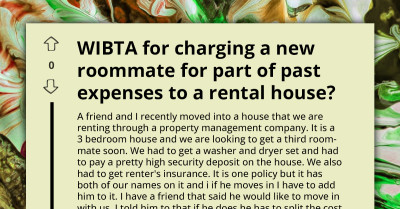 Redditor Under Fire For Charging Future Roommate For Appliances Purchased Before He Moved In