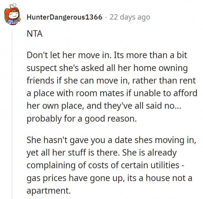 7. The friend is already getting way too ahead of herself