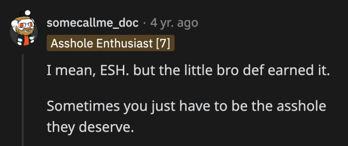 OP is a justified a**hole after suffering through his brother's food-stealing shenanigans.