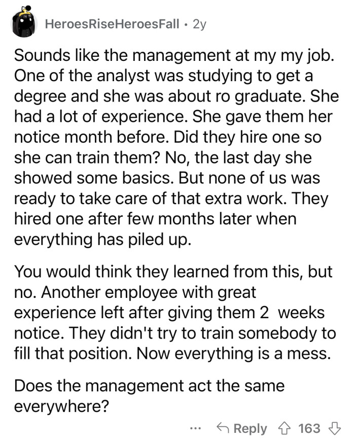 “Does the management act the same everywhere?”