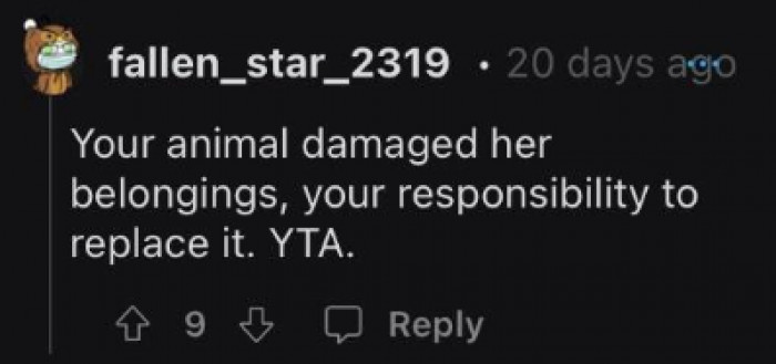 Your animal, your responsibility...