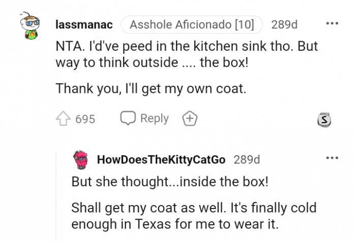 I'll get my own coat