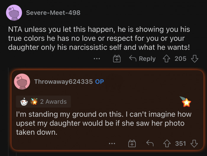 The husband is disrespectful and showed his true colors.