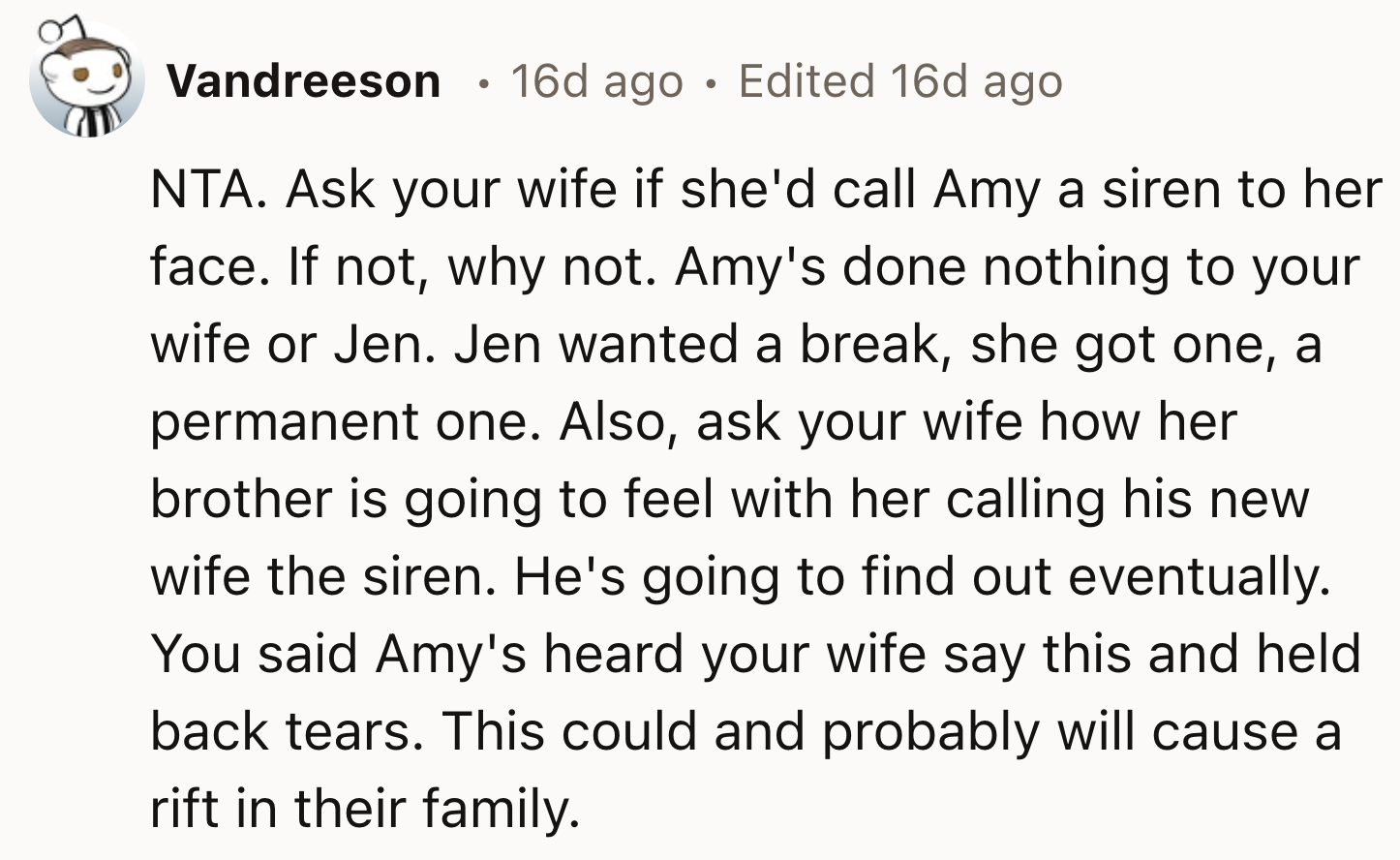 Calling Amy A Siren To Her Face
