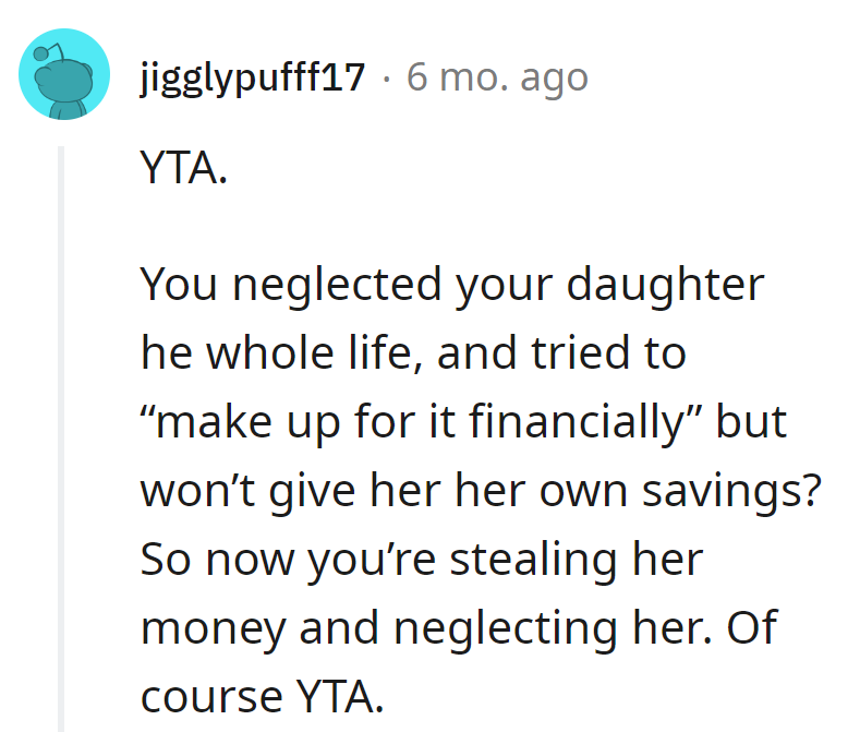 From financial penance to pilfering, OP's parenting plot twist needs a sequel—