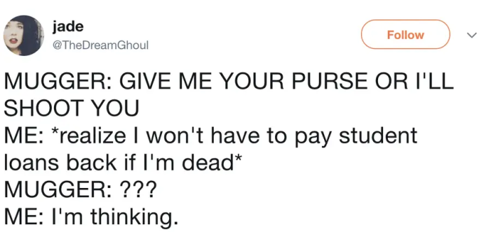 4. Evaluating all of your choices even when times are tough.