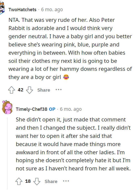 Honestly, OP shouldn't even worry about what the mom is thinking because of how rude she was to her.