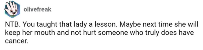 A lesson she should have been taught years ago