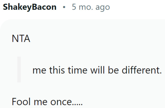 Why would it be different?