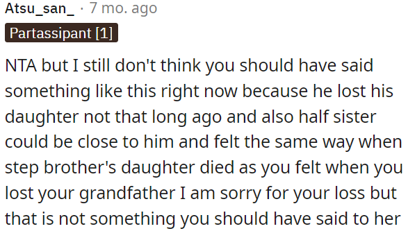 OP shouldn't have said that.