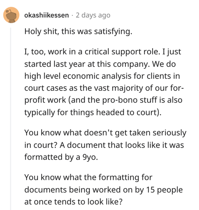 One Redditor said it was satisfying and