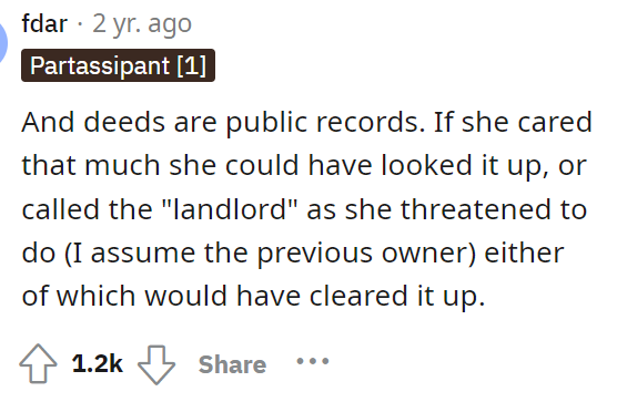 This is also true because they are public records, but clearly, she wanted to make a scene instead.