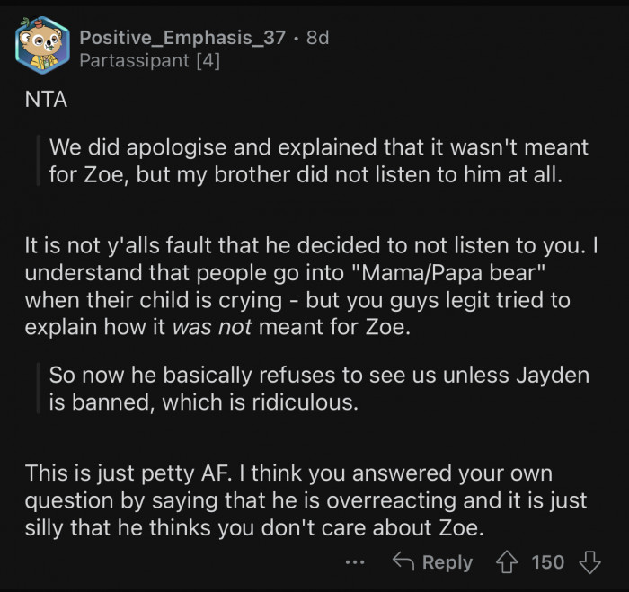 Leon is overreacting to an accident OP's husband didn't cause intentionally.