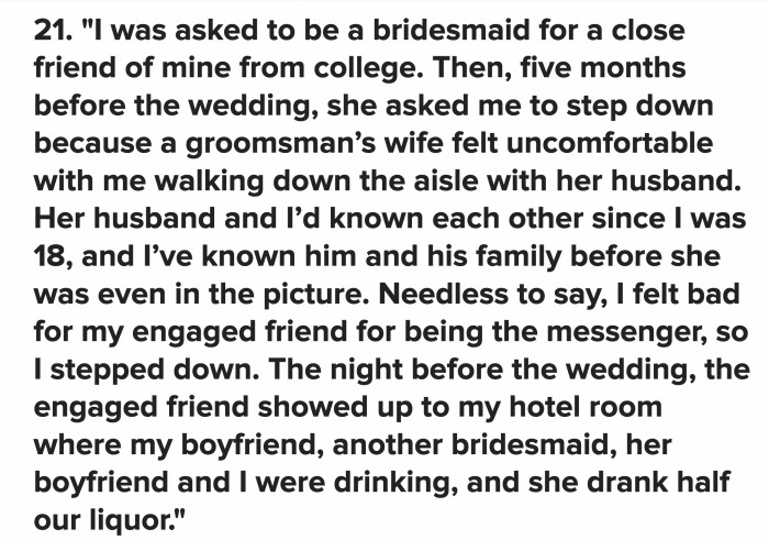 Sad that the wedding was a mess, but...