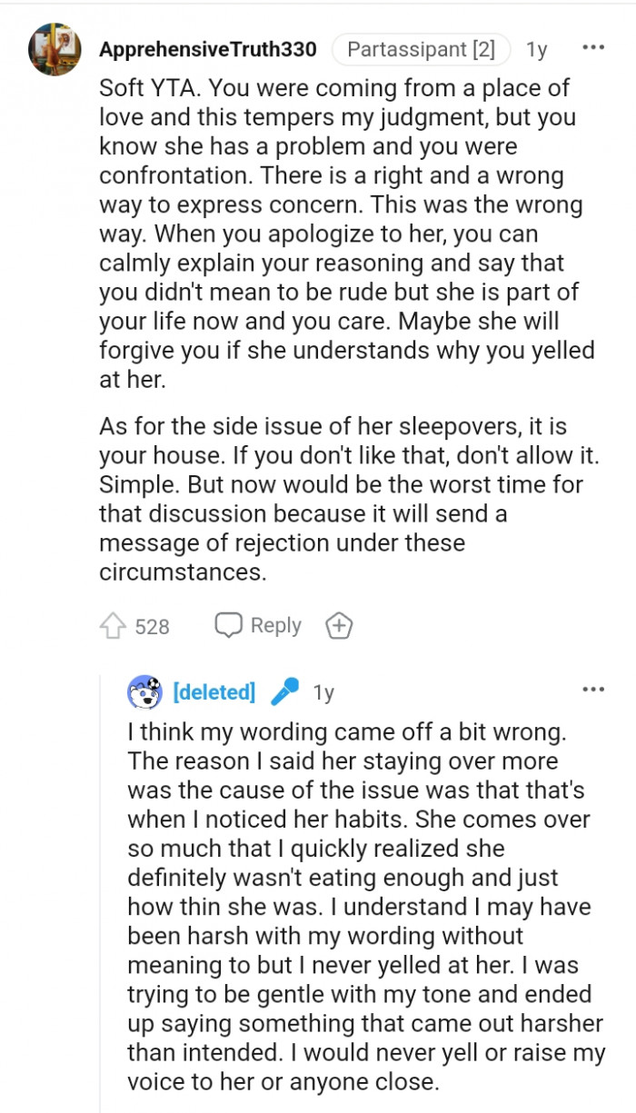 You can calmly explain your reasoning after you've apologized