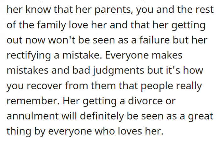 But she has to have the strength to go through with it