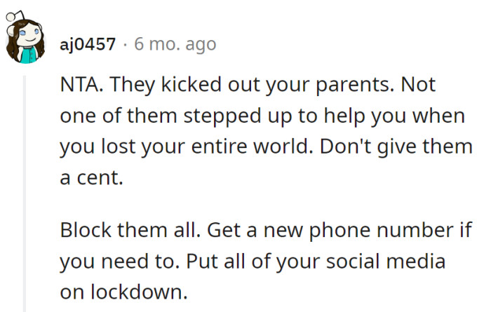 Block, change number, and lock down socials!