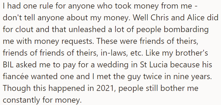 They should have kept his financial status a secret