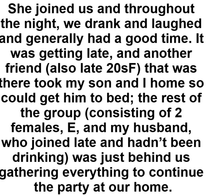 Sounds like everyone was having a really good time.