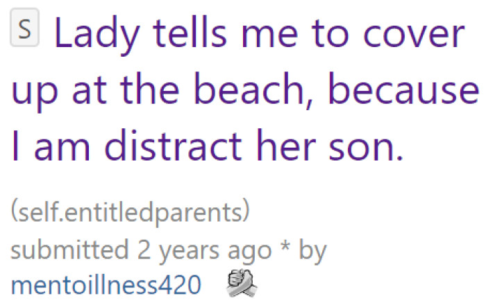 The OP told the community her bad experience at the beach.