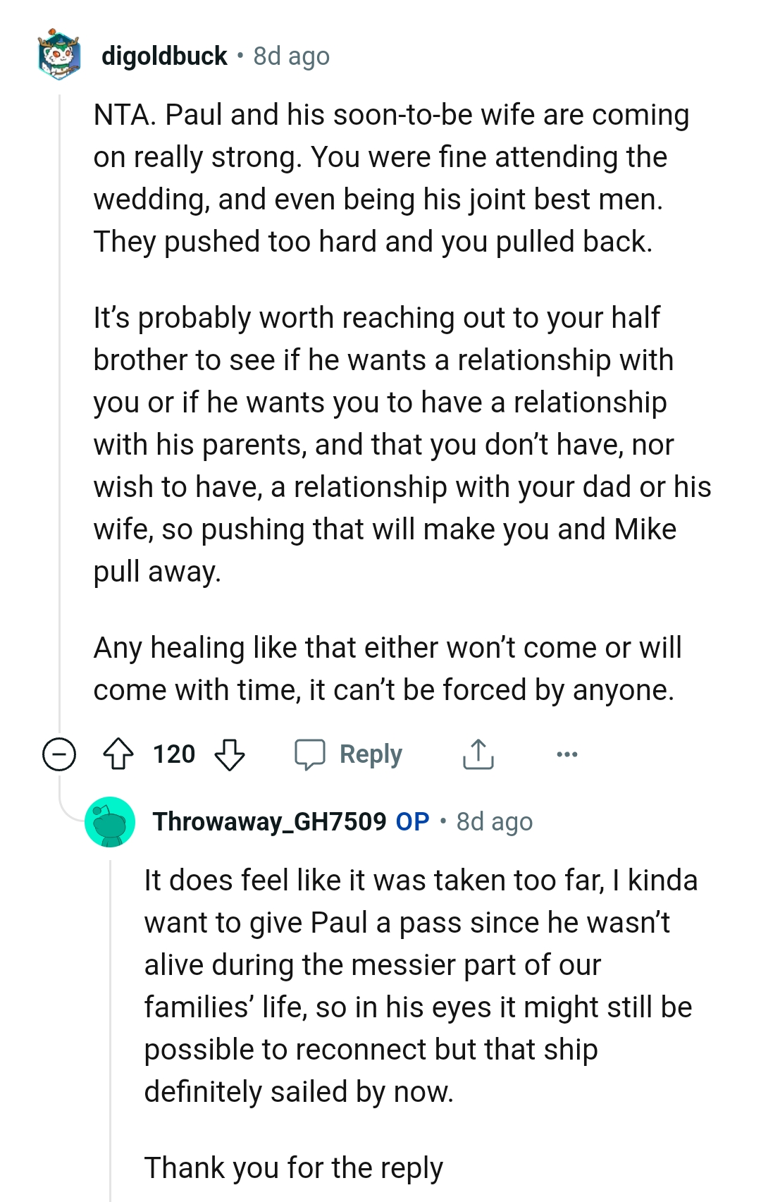 It cannot be forced on anyone