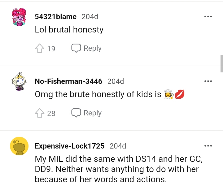 The brutal honesty of kids is just top-notch