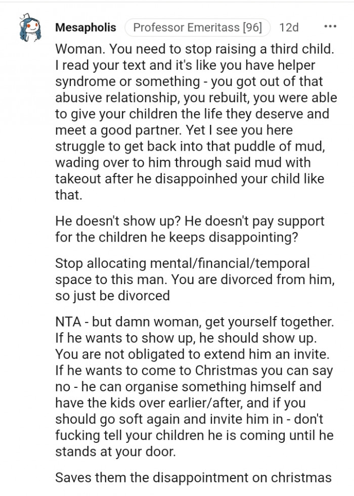 You got out of that abusive relationship