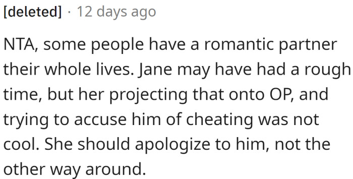 Jane was projecting
