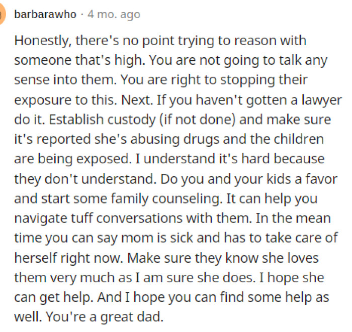 Others advised OP to go ahead and try to establish custody over the kids, as this will probably be the only way he can consistently ensure their safety.