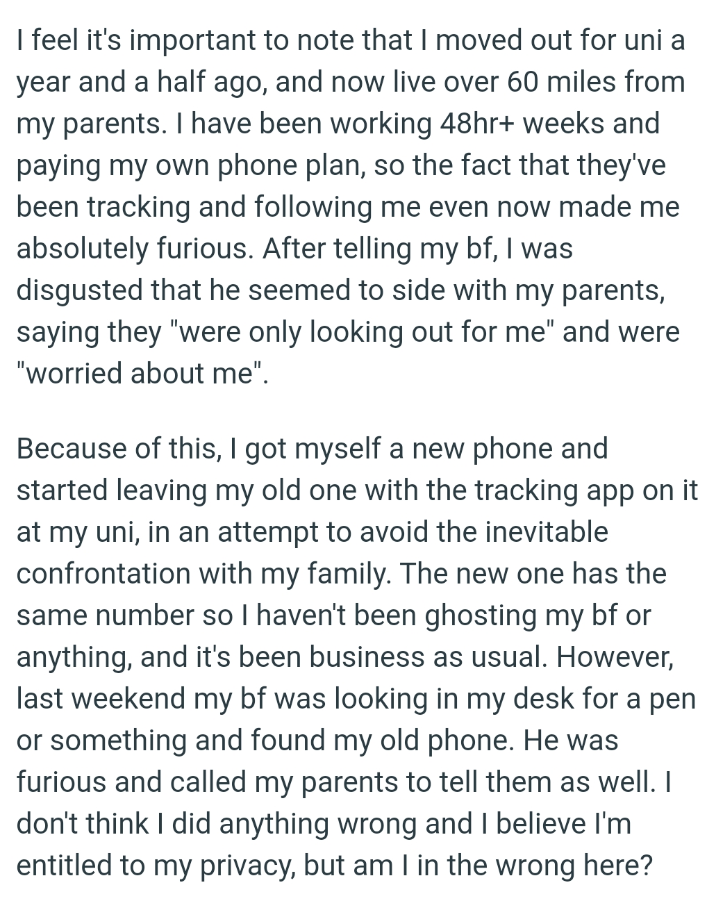The new one has the same number, so the OP hasn't been ghosting his boyfriend