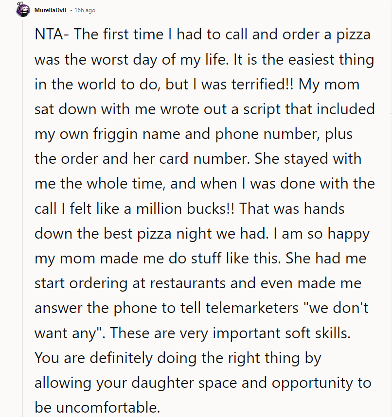 You are definitely doing the right thing by allowing your daughter space and opportunity to be uncomfortable.