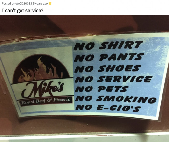 15. Do they just flick your food to you, or is that considered a service as well?