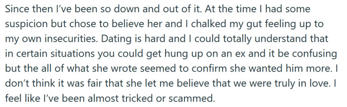 The OP has been down about everything he read in his wife's notes.