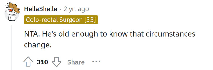 He's old enough to know better.