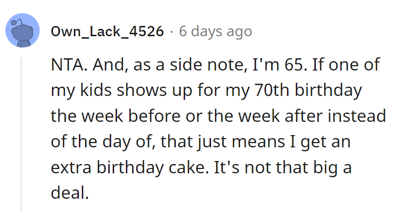 More birthdays, more cake! No biggie!