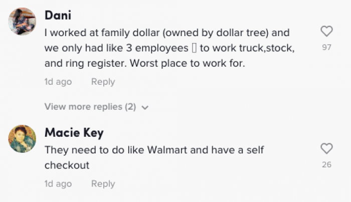 It seems that people came into the comments with their experiences working for Dollar Tree.