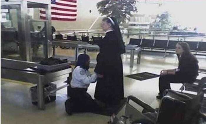 14. The TSA doesn't even trust nuns.