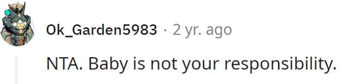 It's not her responsibility