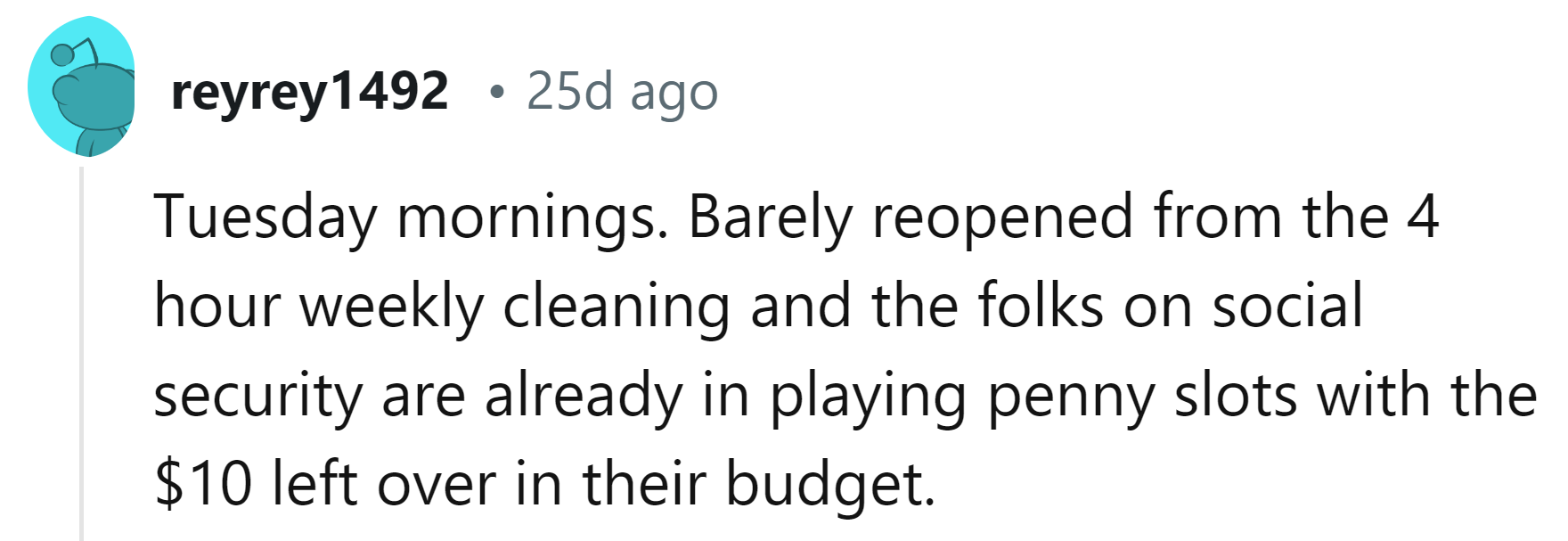 3. Any given Tuesday