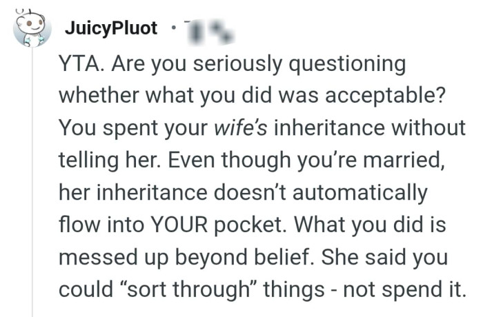 The comments continues...