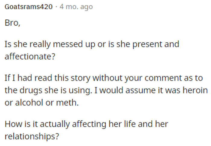 A lot of us thought the same, but honestly, we're not sure if it even matters in this situation because either way, they should be sober with their kids.