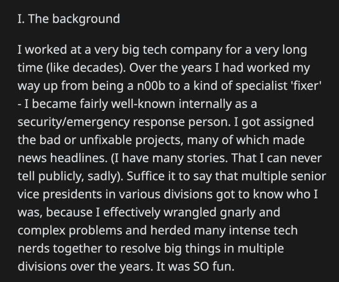 His misguided rule affected release schedules, resources, and created chaos in their system.